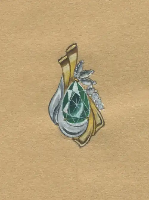 凤系列挂件设计手稿