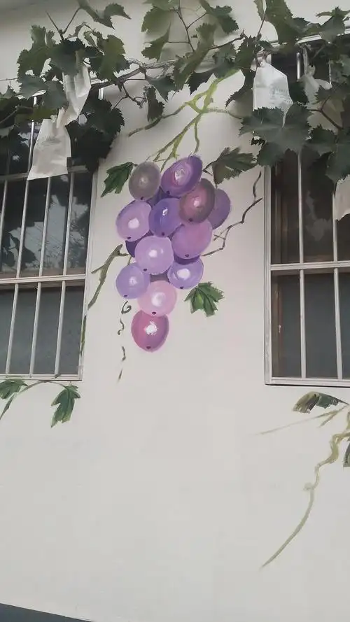 分享收藏夕阳底下墙绘人竹园人家等待小公主和兔子先生的大冒险作品