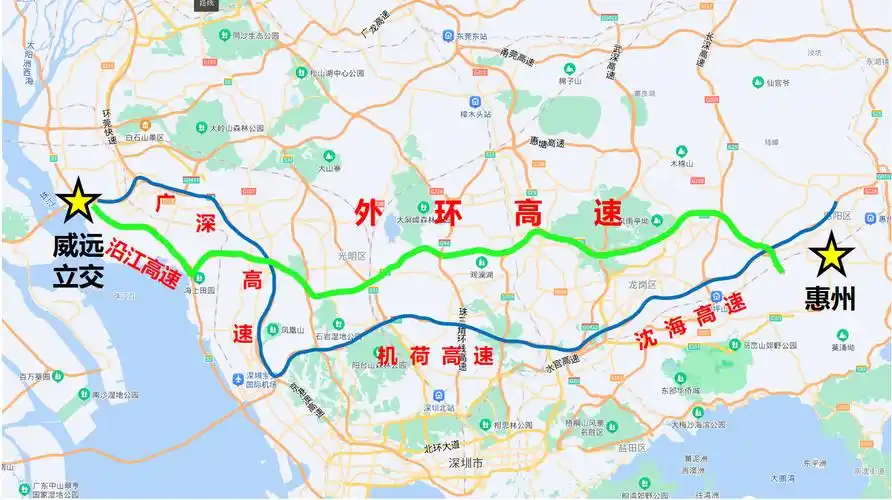 深圳外环高速公路深圳段二期工程通车