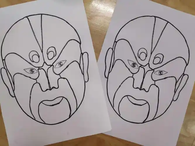 新郑市实验幼儿园——戏曲进校园(美工)手绘脸谱让国粹魅力四射 中二