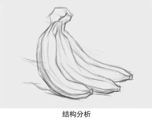 素描香蕉的画法