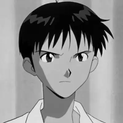 碇真嗣头像黑白