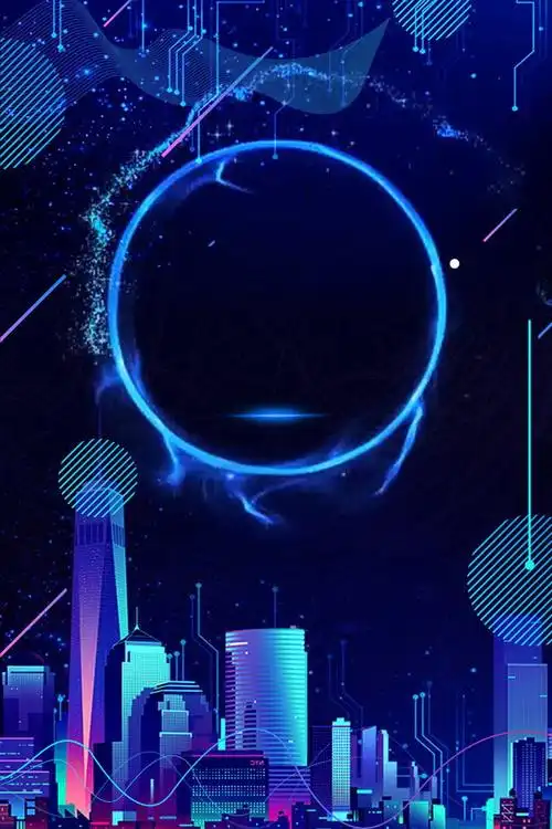 机器人 科技 机器人人工智能 梦幻科技, 几何梦幻, 机器人, 海报背景