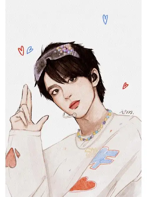 刘耀文手绘头像