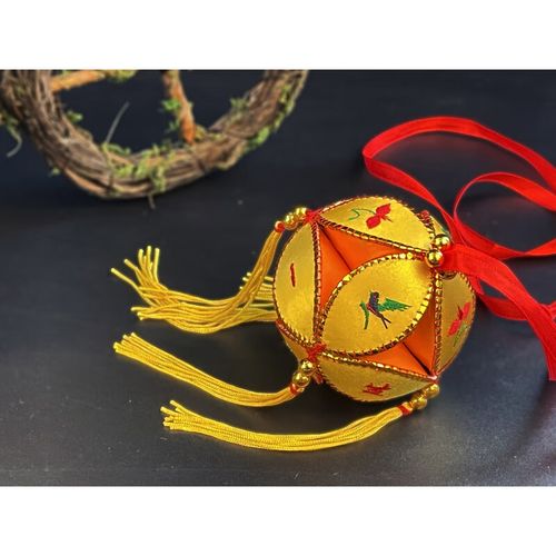 oqb广西壮族三月三手工绣球6cm抛靖西旧州纯民族工艺品汽车挂件可