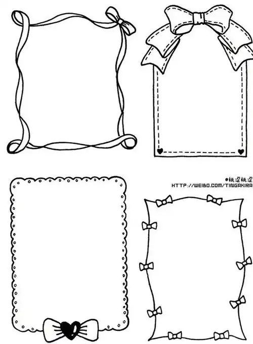 10款简单又可爱的手抄报模板,建议家长收藏