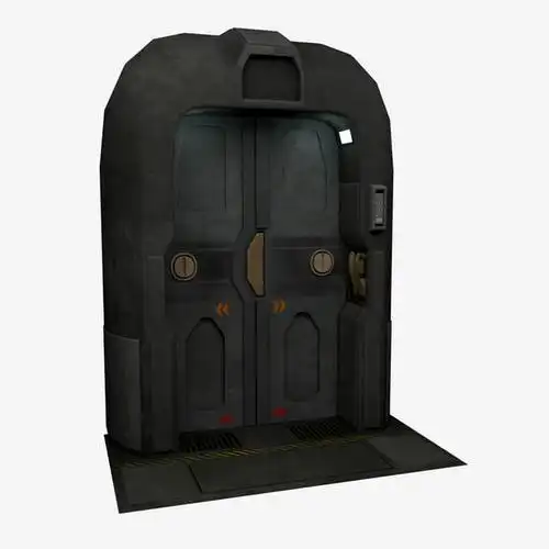 宇宙飞船的门3d模型