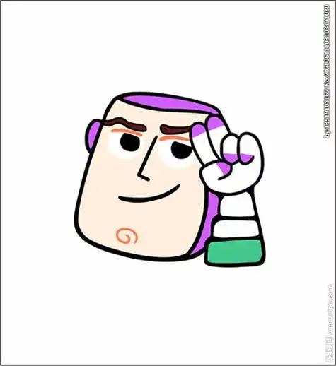 巴斯光年简笔画 巴斯光年简笔画彩色