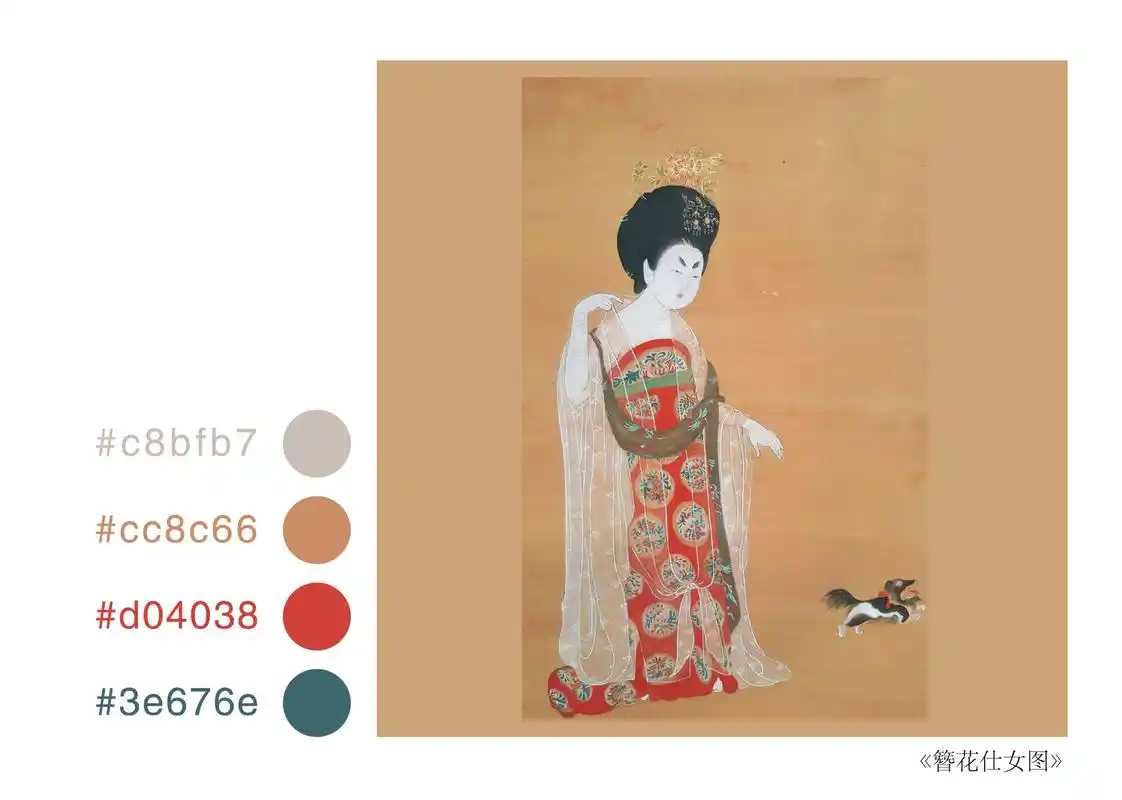 唐朝仕女服饰色彩搭配分析