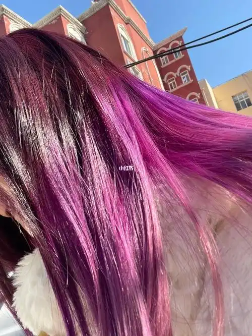 葡萄紫染发