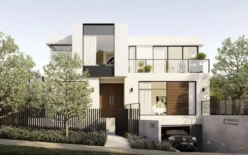 墨尔本doncaster现代轻奢联排别墅