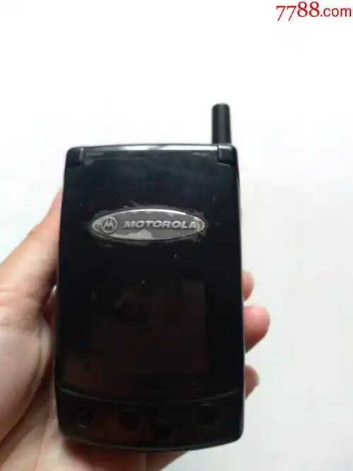老款摩托罗拉手写翻盖手机个头稀少点图可放大