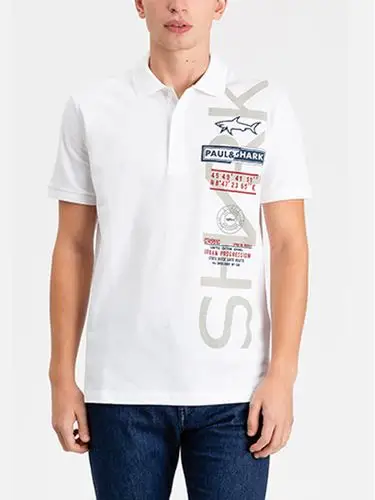 paul&shark鲨鱼男装品牌2019春夏新款时尚修身商务休闲百搭翻领