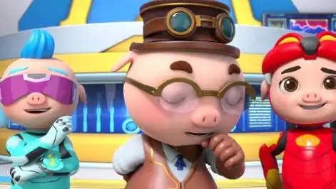 猪猪侠之超星五灵侠第四季看看迷糊博士第一次飞行的回忆吧_少儿_动画