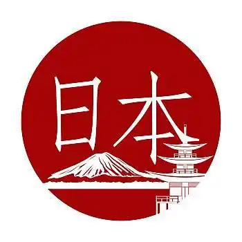 日本,建筑,背景,攀升,富士山,插画,白色背景