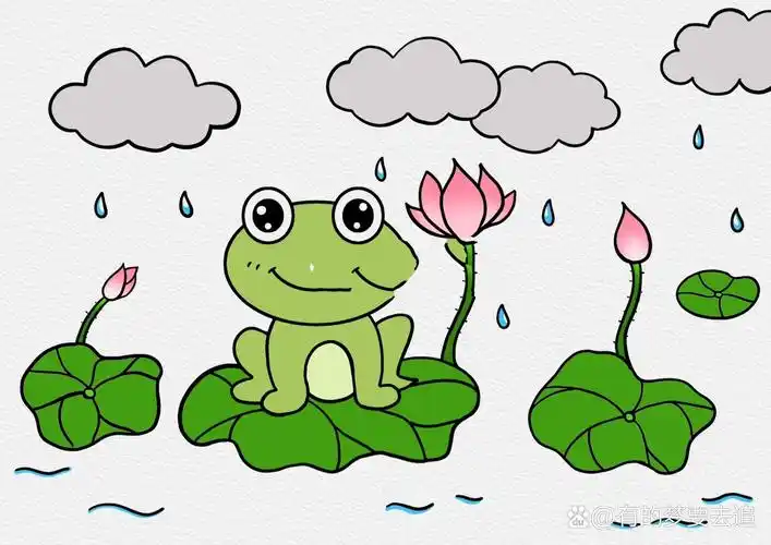 青蛙儿童简笔画教程