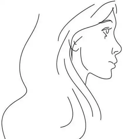 女生侧脸闭眼怎么画女生侧脸闭眼简笔画简单彩色头像美女侧面简笔画免