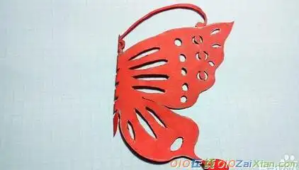蝴蝶剪纸图案及画法