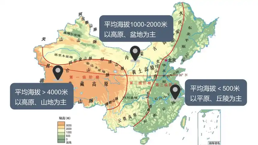 原高土黄原高古蒙内东南丘陵辽东丘陵山东丘陵三大丘陵长江中下游平