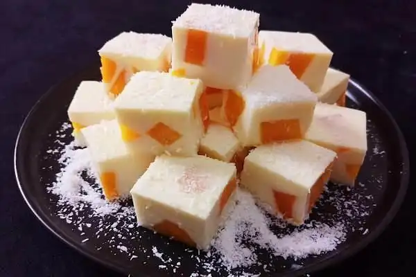 好吃的芒果冻自己在家就能做,不用吉利丁,做法简单又好吃!