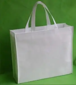 现货无纺布环保袋 横款 纯白色 加厚打x加固 现货购物袋可手绘