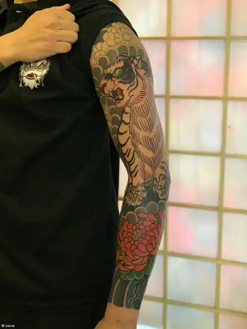 老传统花臂_纹身图案手稿图片_雕元的纹身作品集