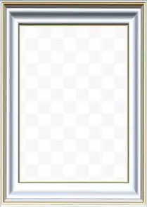 银色金属质感高清边框