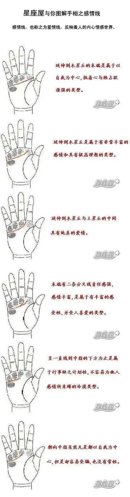 两手掌感情线图解大全(手掌纹两条感情线什么意思) - 呈祥网,生辰八字