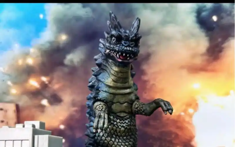 奥特曼 宇宙怪兽百慕拉 17cm 系列软胶 非xplus 重涂