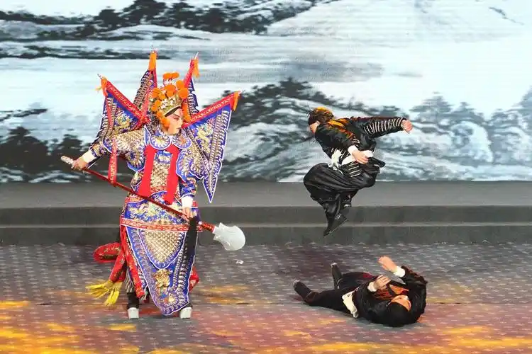 标题:长靠武生的重头戏----挑滑车