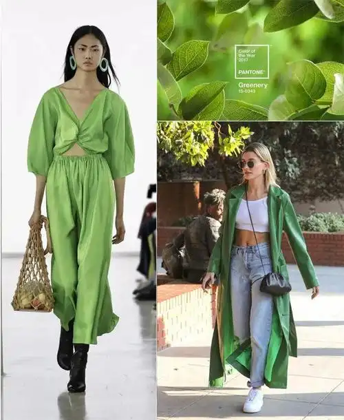 直接将清凉感拉满,上身不费力就能变时髦|搭配技巧|墨绿色|同色系|穿