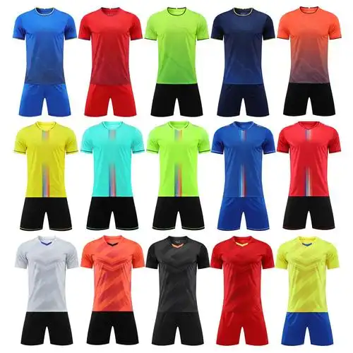 儿童足球服套装男 比赛队服夏季训练印字双侧口袋短袖足球衣-阿里巴巴