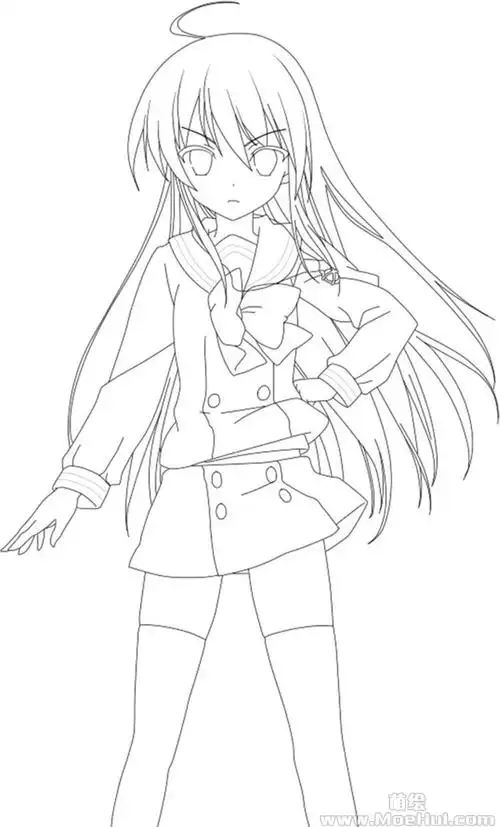 新手练习线稿灼眼的夏娜夏娜线稿22p