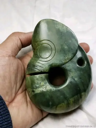 精品老玉猪龙,玉质好,包浆沁色入骨,,,高古玉器红山玉器红山文化