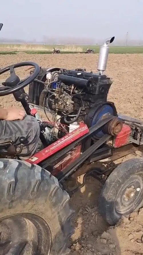 农民的智慧超乎想象,拖拉机居然改成一键启动,这创意不服不行