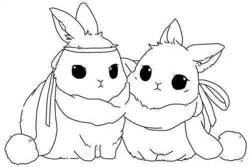 忘羡q版简笔画小兔子
