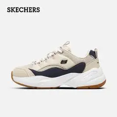 skechers斯凯奇女鞋跑鞋柔软透气舒适减震女运动老爹鞋休闲跑步鞋健步