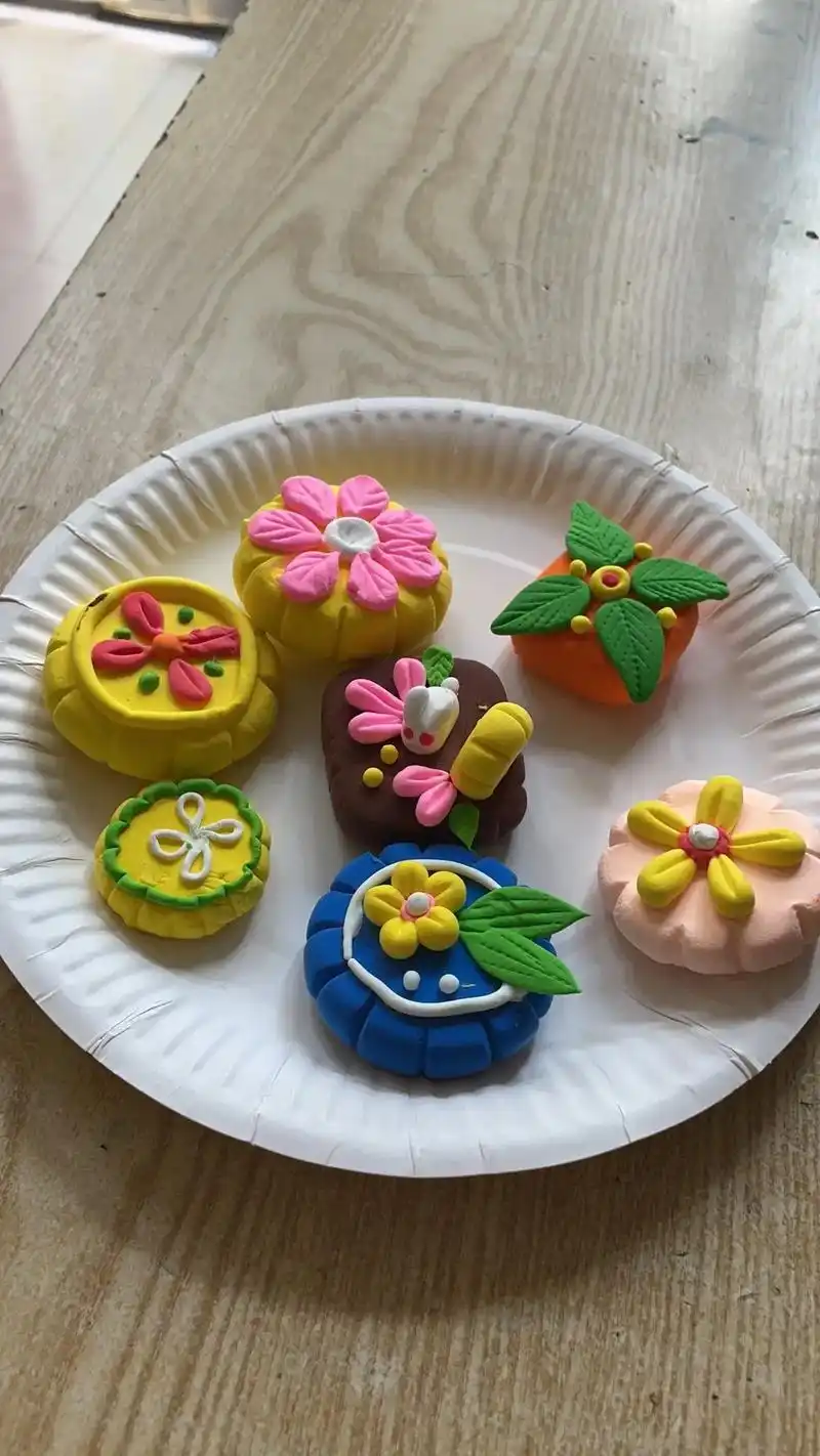超轻粘土手工 #中秋手工月饼 #愿所有的美好和期待都能如约 - 抖音