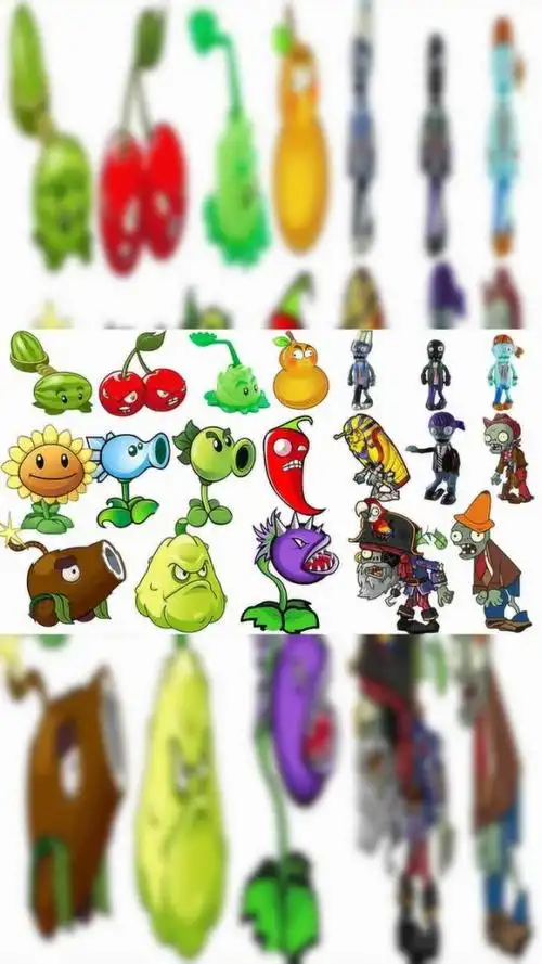 植物大战僵尸大量稀有版人物!拼装法老僵尸路障僵尸卡片玩具