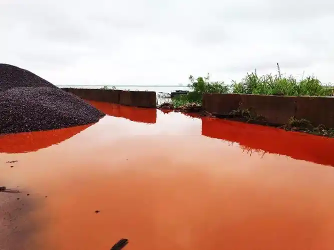 华菱岳阳港,红色污水怎可直排洞庭?(2)