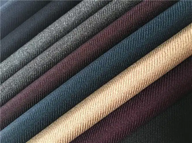 厂家素色秋冬斜纹西服工装布料 tr哔叽休闲男士西装面料批发