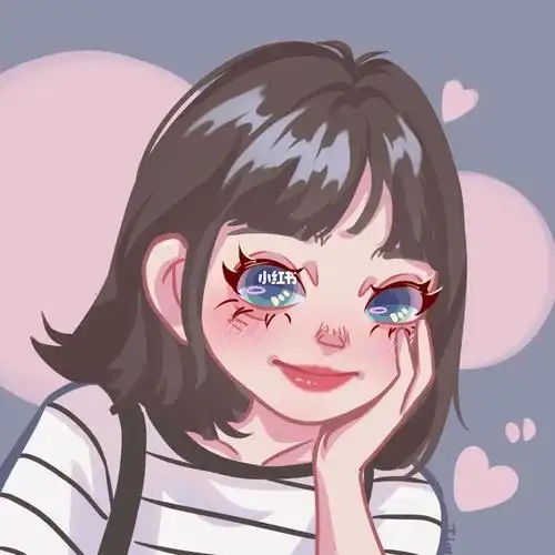 给女朋友约的稿卡通头像