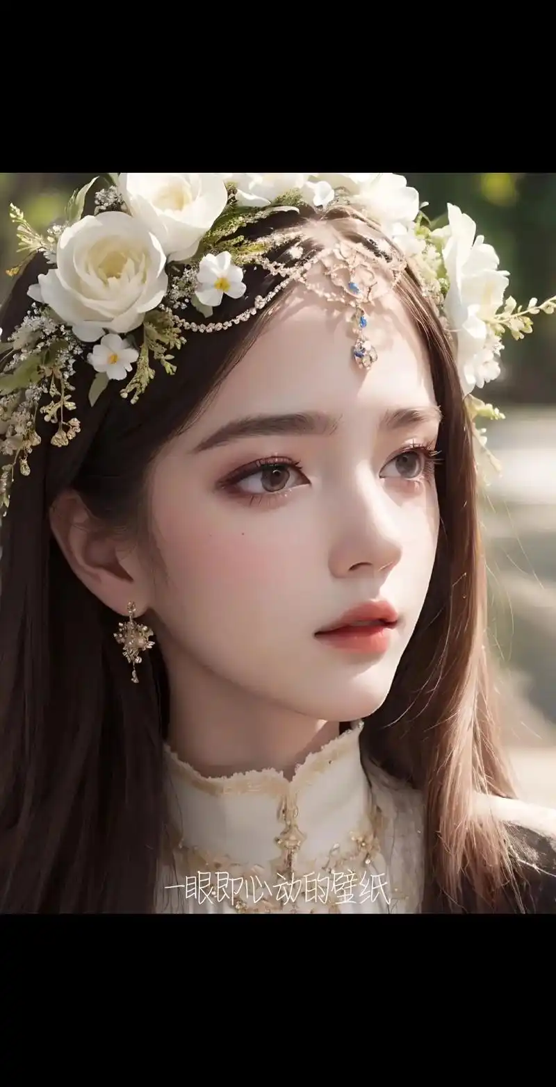 森色系花环仙女头像,一眼即心动的壁纸#女生头像 #壁纸#甜美 - 抖音