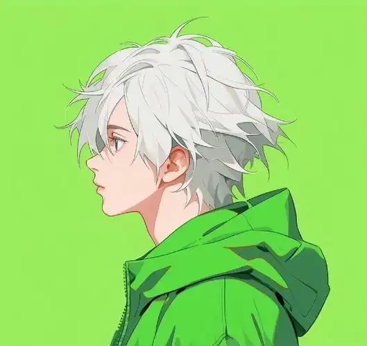 绿色系动漫男头