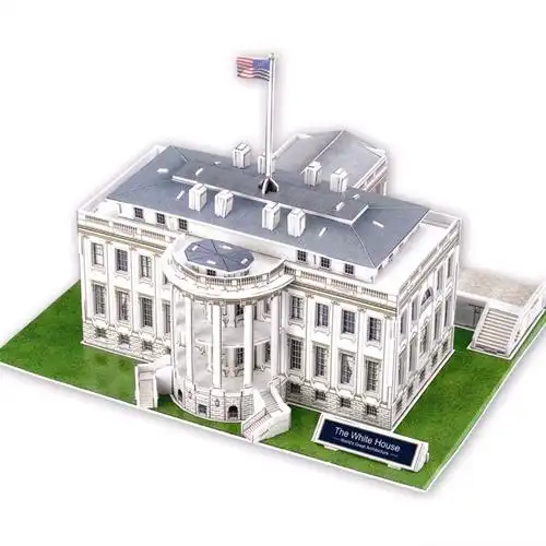 q书架·爱拼·3d益智手工:多元美国白宫