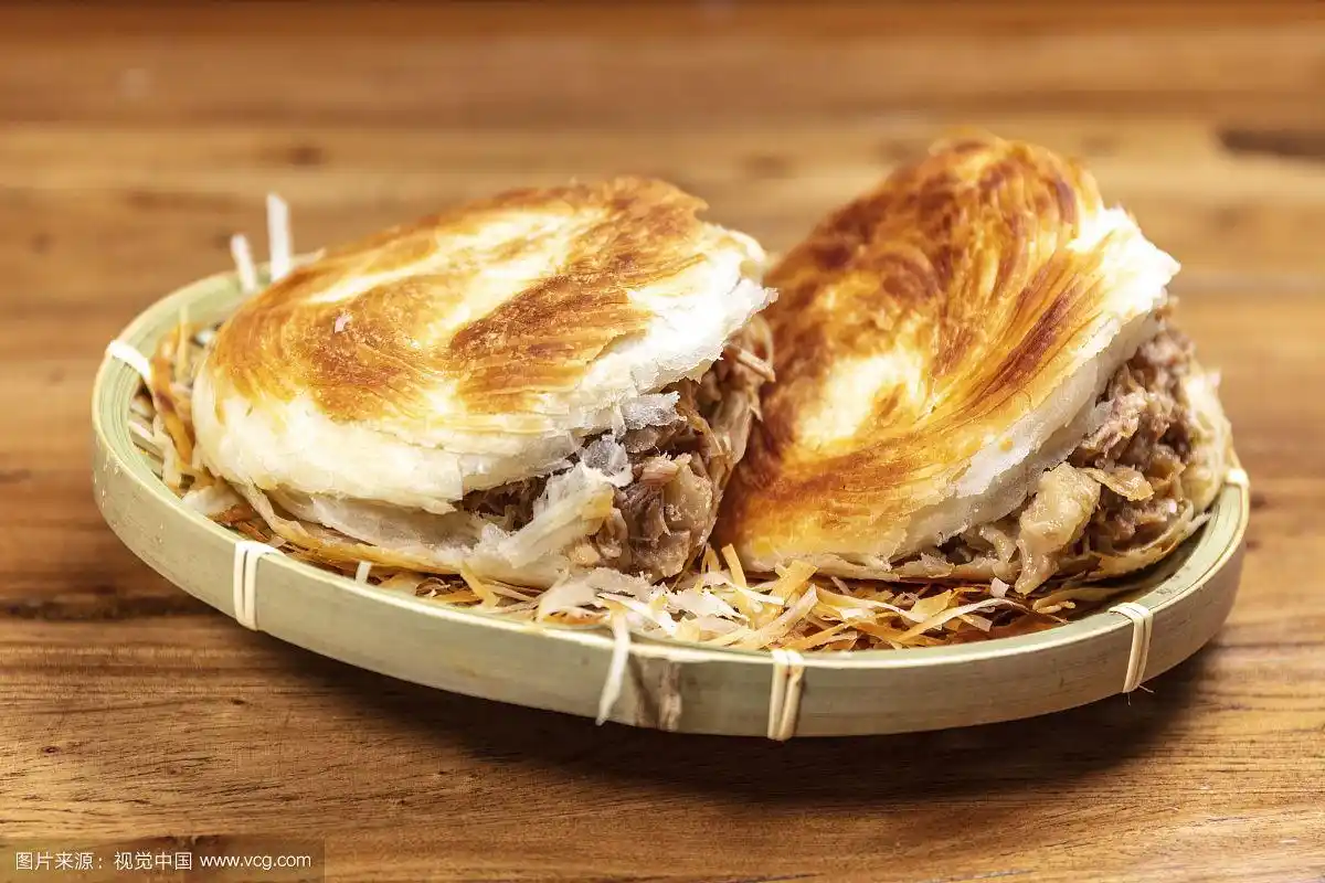 陕西特色小吃肉夹馍