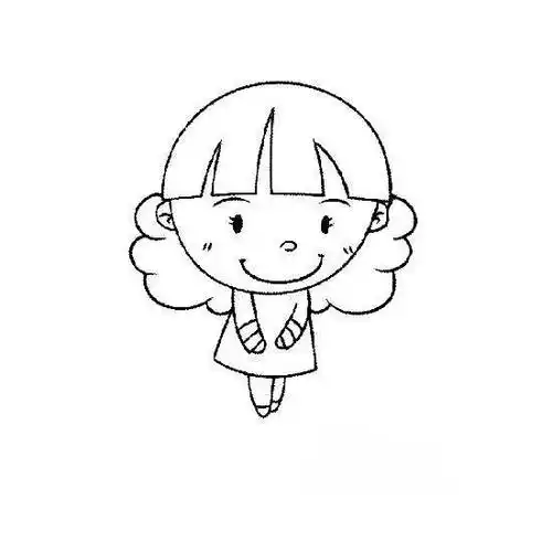 简笔画女孩大全