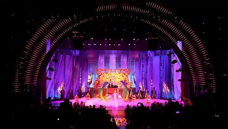 徐州市汉纳国际演艺中心上演实景剧《徐州之夜·大风歌》之一