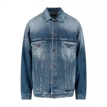 巴黎世家balenciaga 夹克男士奢侈品徽标牛仔外套 4455 xs