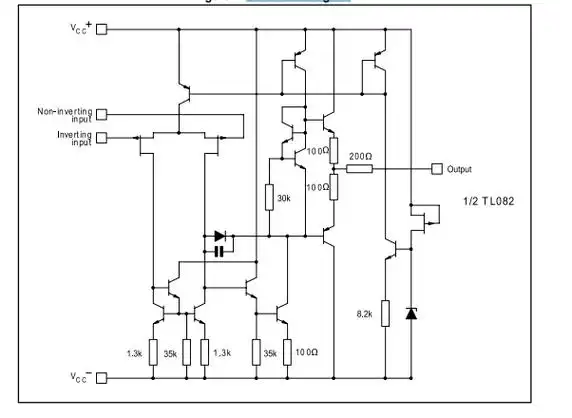 tl082cdt运算放大器中文资料规格参数pdf数据手册引脚图产品参数手册